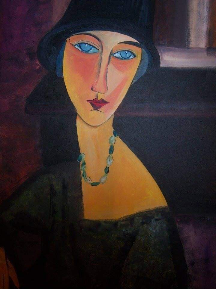 Jeanne Hébuterne (1898-1920) French artist-painter, last companion of Amedeo Modigliani: